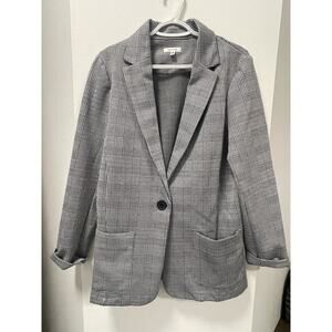 Max Studio Blazer Women’s Plaid Fitted‎ Career Classic Button Jacket Size XL